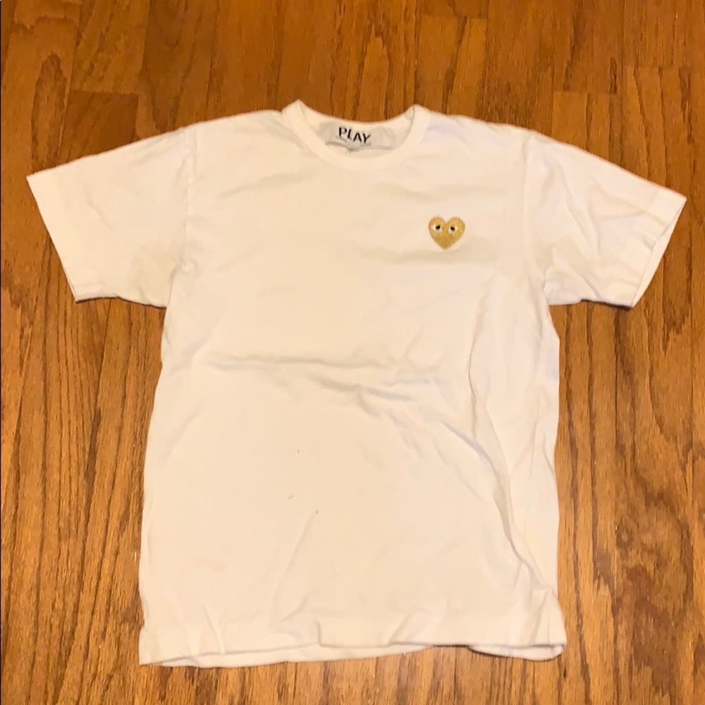 Comme Des garçon gold heart tee